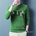 Jacquard Knit Mens Pull Over Sweater